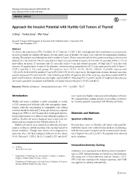 Approach the Invasive Potential with Hurthle Cell Tumors of Thyroid