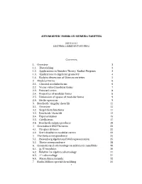 Automorphic Forms on Shimura Varieties