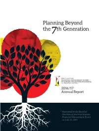Planning Beyond the 7Th Generation