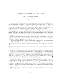 Proaperiodic Monoids Via Prime Models