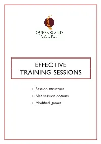 Running Effective Training Sessions