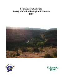 SE Colorado Inventory Final Report