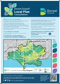 What Is the Local Plan? Consultation Details Dorset Council Key Diagram