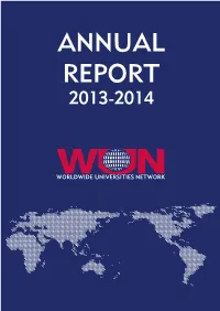 WORLDWIDE UNIVERSITIES NETWORK WUN Essentials 2013-2014