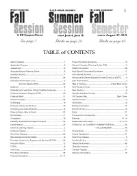2012 Summer-Fall Schedule.Pdf