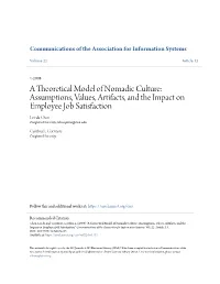Assumptions, Values, Artifacts, and the Impact on Employee Job Satisfaction Lei-Da Chen Creighton University, Lchen@Creighton.Edu