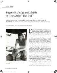 Eugene B. Sledge MBM August 2020 FINAL.Pdf (3.688