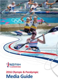 GB Canoeing Media Guide Rio 2016 DEFIN.Indd