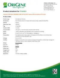 Histone H2A Bbd (H2AFB2) (NM 001017991) Human Recombinant Protein Product Data