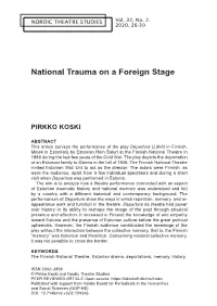 National Trauma on a Foreign Stage