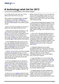 A Technology Wish List for 2013 4 January 2013, by Deborah Netburn and Salvador Rodriguez
