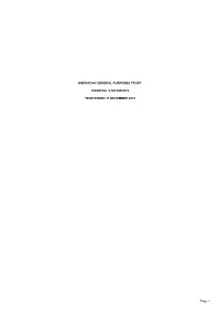Annual Report and Financial Statements 2014