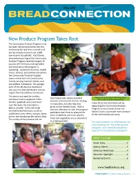 Bread Connection Fall 2012 Issue
