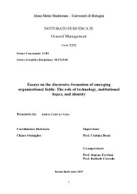 General Management Essays on the Discursive