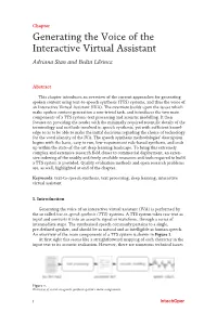 Generating the Voice of the Interactive Virtual Assistant Adriana Stan and Beáta Lőrincz