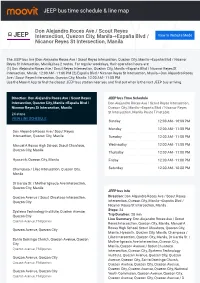 JEEP Bus Time Schedule & Line Route