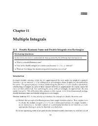 Multiple Integrals