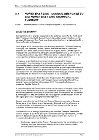 Response to the North East Link Technical Summary