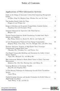 Table of Contents