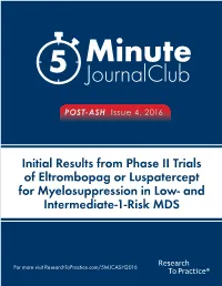 And Intermediate-1-Risk MDS