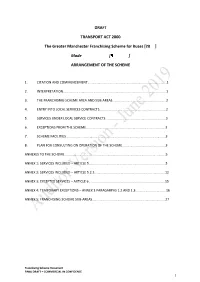 Appendix 1.1 Tfgm Franchising Scheme Document