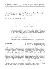 Chenopodiaceae)