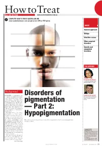 Disorders of Pigmentation — Part 2: Hypopigmentation