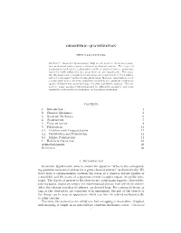 GEOMETRIC QUANTIZATION Contents 1. Introduction 1 2