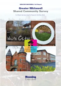 Greater Whitewell Shared Community Survey