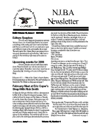 N.J.B.A. Newsletter