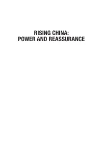 Rising China: Power and Reassurance