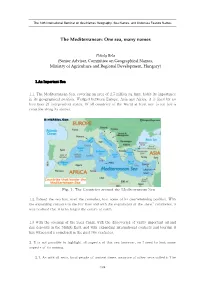 The Mediterranean: One Sea, Many Names