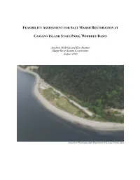 Feasibility Assessment for Salt Marsh Restoration at Camano Island State