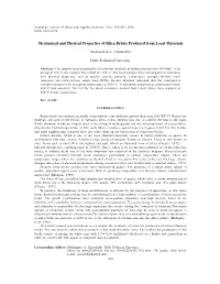 Mechanical and Physical Properties of Silica Bricks Production From