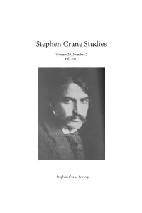 Stephen Crane Studies