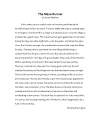 The Maze Runner by James Dashner