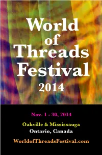 Worldofthreadsfestival.Com Ontario, Canada