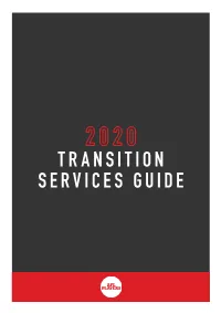 AFL Player Transition Services Guide 2020