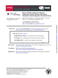 Directed Differentiation of Human Embryonic Stem Cells Into Functional Dendritic Cells Through the Myeloid Pathway