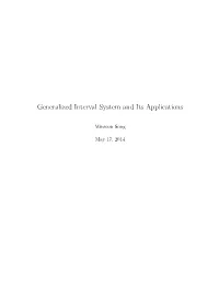 Generalized Interval System and Its Applications