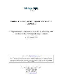 Profile of Internal Displacement : Uganda