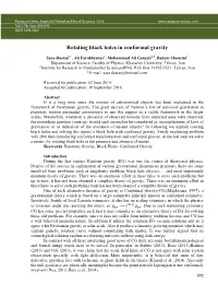 Rotating Black Holes in Conformal Gravity