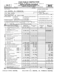 2012 Federal Tax Return