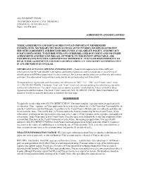All in Credit Union Terms and Conditions