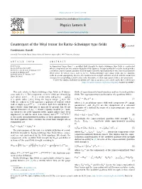 Counterpart of the Weyl Tensor for Rarita–Schwinger Type Fields
