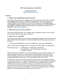 FHFA Clls Faqs