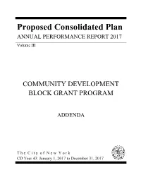 2017 Proposed Consolidated Plan Annual Performance Report
