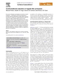 Conformational Selection in Trypsin-Like Proteases