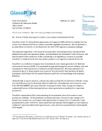 Glasspoint Comments LCFS Comment Letter 2-17-15 V1