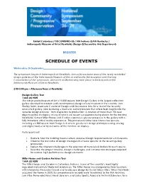 Schedule of Events
